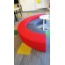 Eclipse® 1800* Setting of curved Gather Tiered Bench Ottomans - ECLGTBO