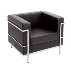 Neptune Chair Range - Black PU - CHNEP