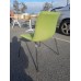 Eclipse Chair - Lime Green Fabric - Chrome Legs - CLR036