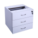 Eclipse® Banksia Fixed Pedestal 3 Pen Drawers - EBFP3P