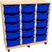 Eclipse Melamine Gratnells Tray Trolley - 3 Bay - EMTTC3