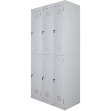Ausfile® Locker 2 Door - 375mm wide Bank of 3 - AL2D375BK3