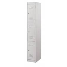 Ausfile® Locker 3 Door - 300mm wide Bank of 1 - AL3D300BK1 / MC6A
