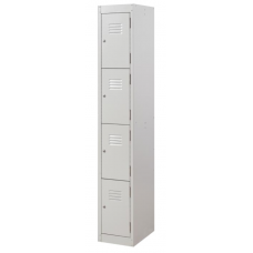 Ausfile® Locker 4 Door - 300mm wide Bank of 1 - AL4D300BK1 / MC7A