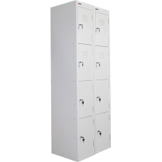 Ausfile® Locker 4 Door - 300mm wide Bank of 2 - AL4D300BK2 / MC7B