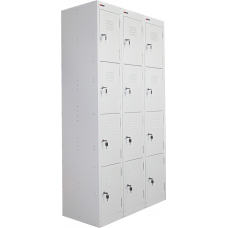 Ausfile® Locker 4 Door - 300mm wide Bank of 3 - AL4D300BK3 / MC7C