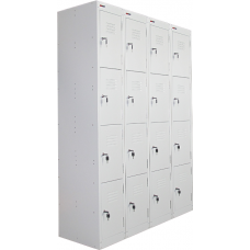 Ausfile® Locker 4 Door - 300mm wide Bank of 4 - AL4D300BK4 / MC7D