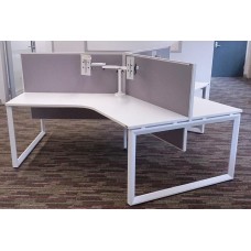 Eclipse® Prism Steel Framed 120° 3 desk pod - BMDPODWS
